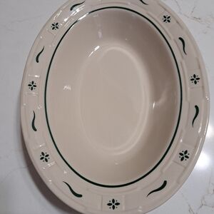 Longaberger Pottery Woven Traditions Heritage Green